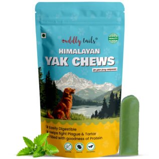 CuddlyTails Yak Chew - Mint Flavor, Yak Cheese, All-Natural & Long-Lasting Chew for Dogs