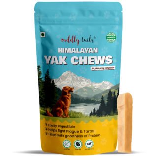 CuddlyTails Yak Chew Natural & Original for Dogs | 100% Natural Himalayan Yak Cheese |  Long-Lasting Dental Treat