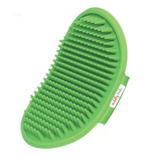 CuddlyTails Bathing & Grooming Hand Brush for Dogs, Cats, Rabbit & Hamster (Color May Vary)