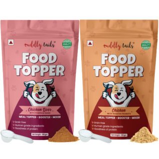 CuddlyTails Dog Food Topper – Chicken Liver with Pumpkin Seeds & Chicken with Roasted Peanuts – 100 gm Each (Combo)