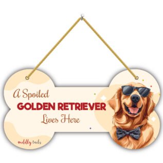 CuddlyTails Acrylic Dog Sign Board |  Weatherproof, Lightweight & Durable