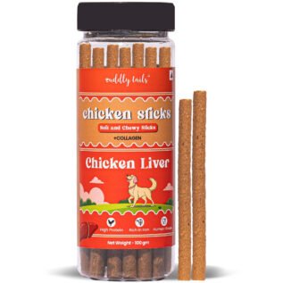 CuddlyTails Chicken Sticks for Dogs- Chicken Liver, Soft & Chewy Treats